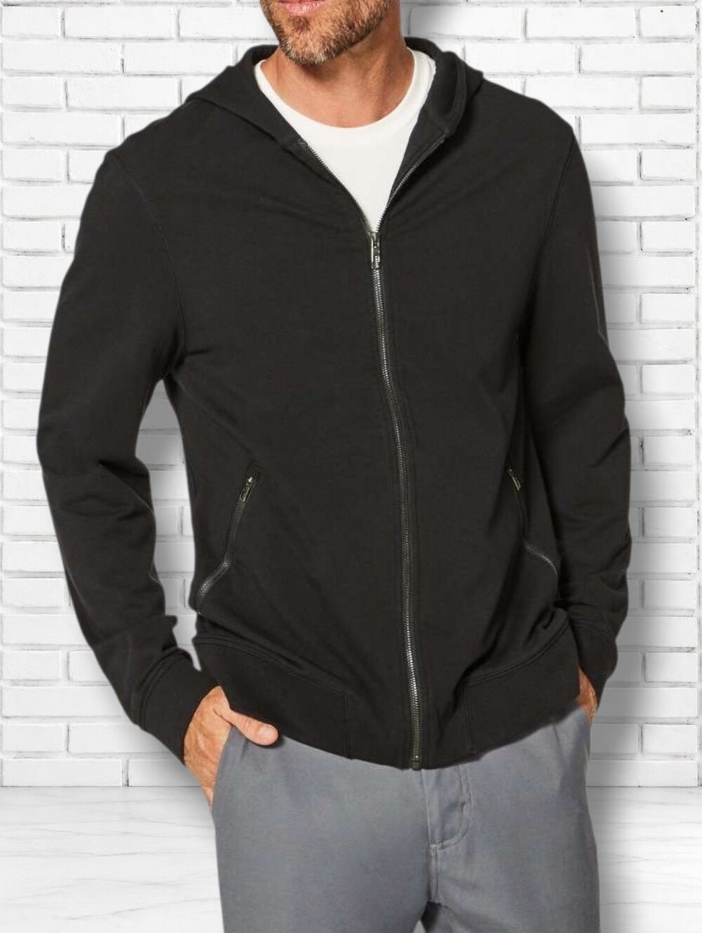 Lululemon Size XL Black Cross Cut Hoodie